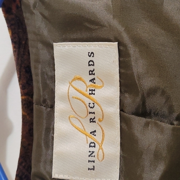 Linda Richards Women's Velour Paisley Blazer Size 10 - Picture 6 of 12
